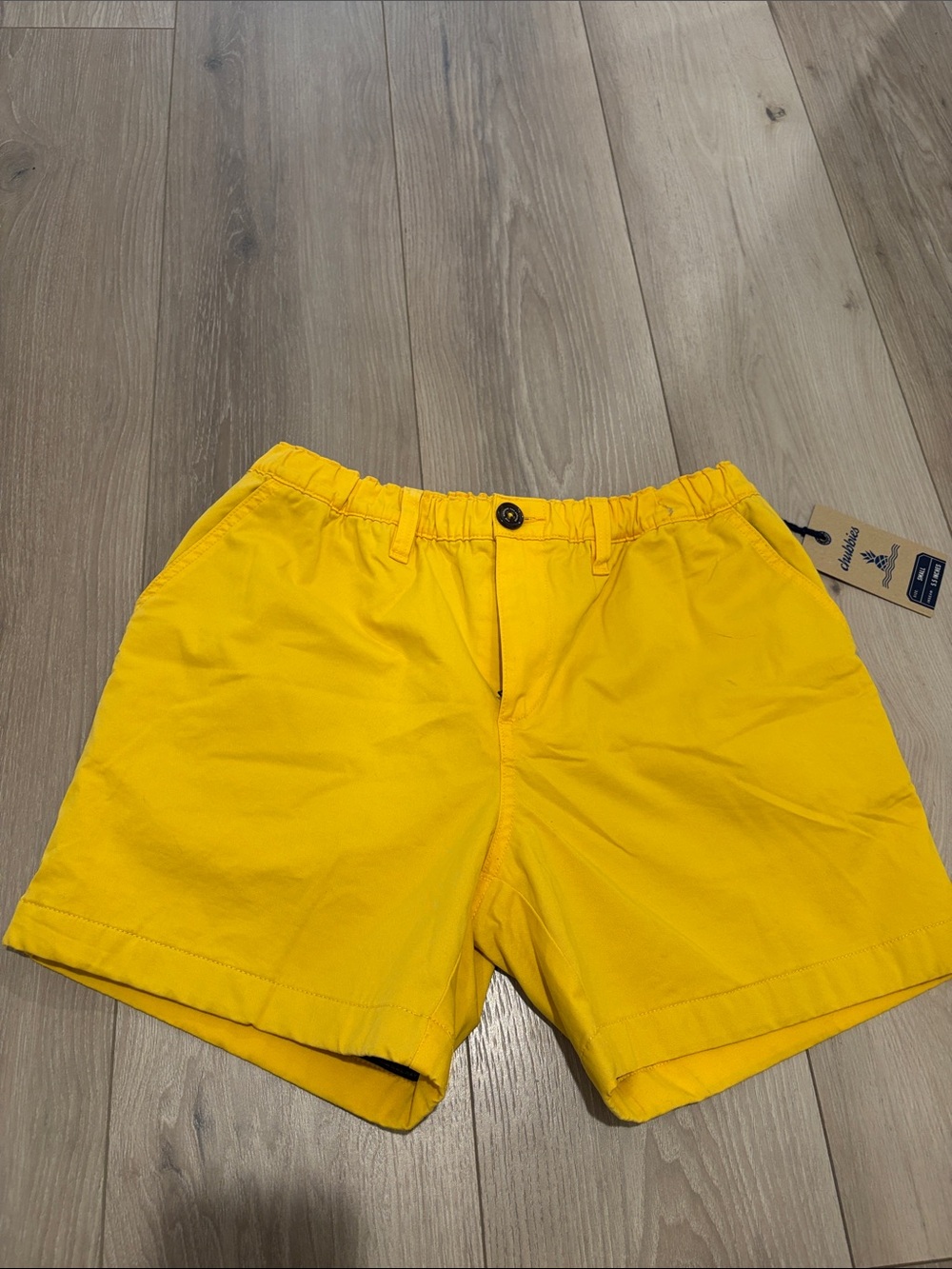 chubbies Bright Yellow Flat Front Men's Shorts